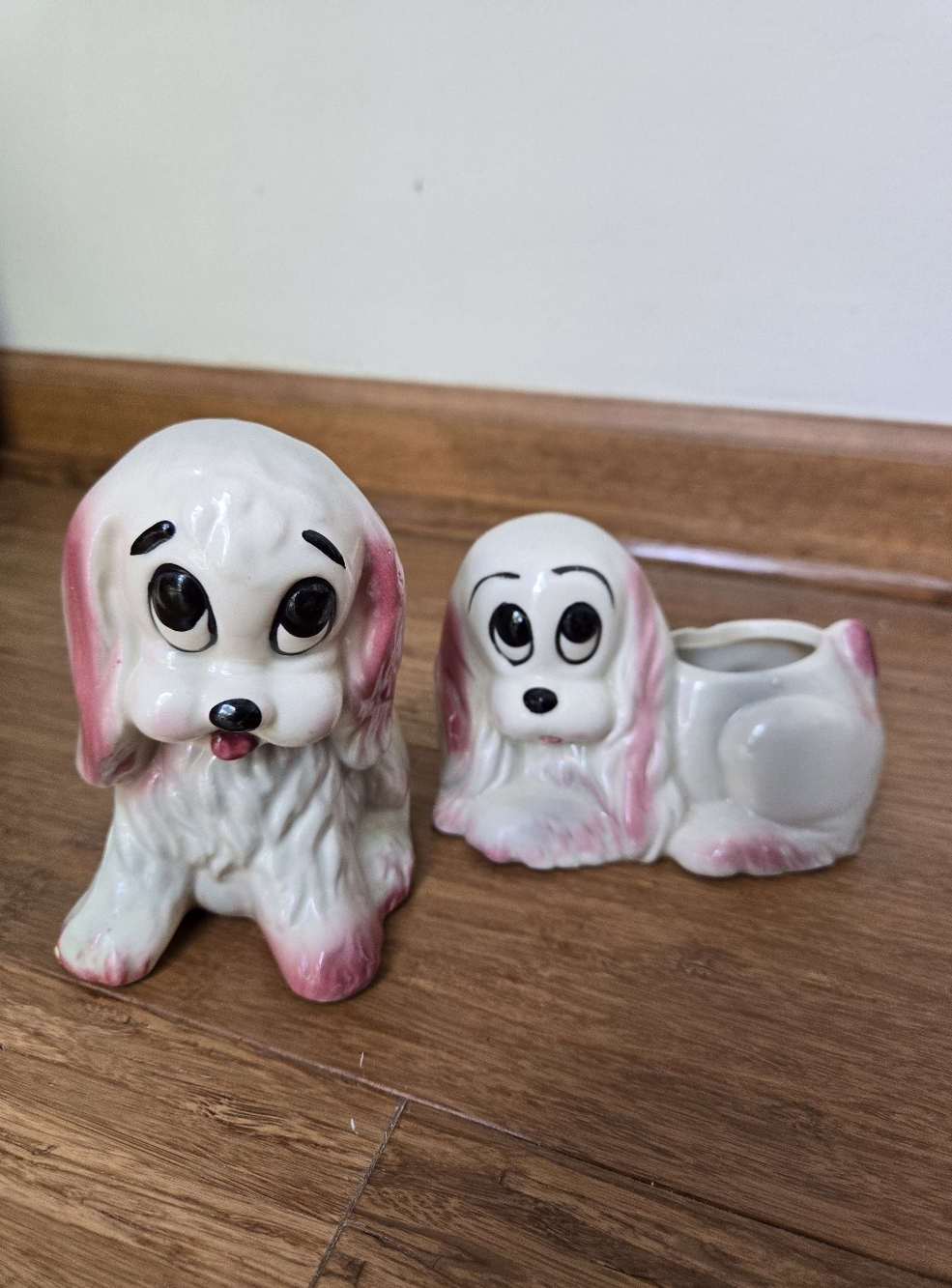 Vintage Puppy Dog Planters